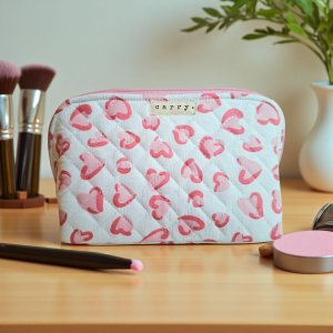 the sweetheart quilted pouch.