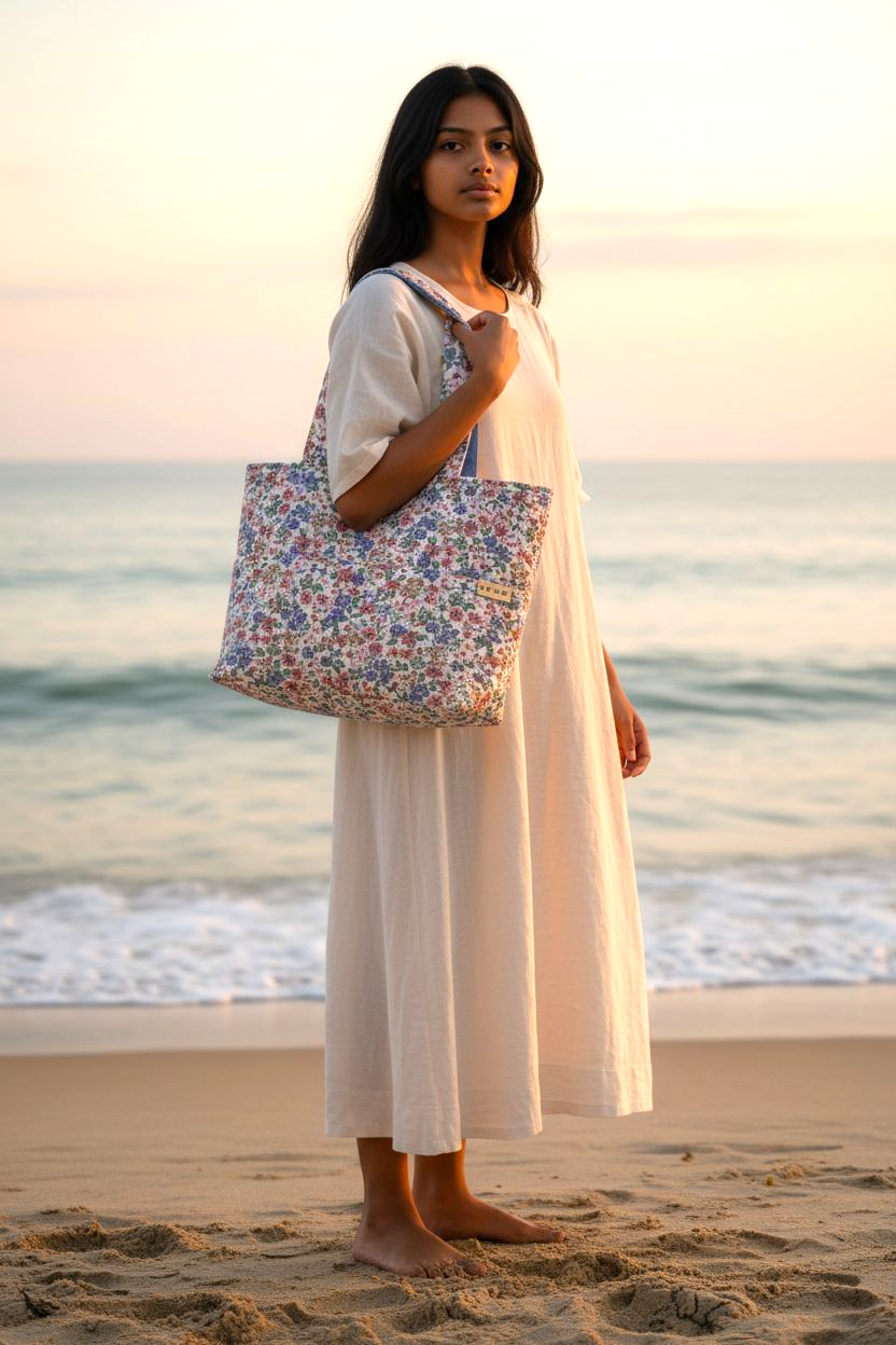 Vintages Floral Carryall - Image 3
